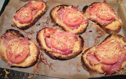 Tartinette au jambon