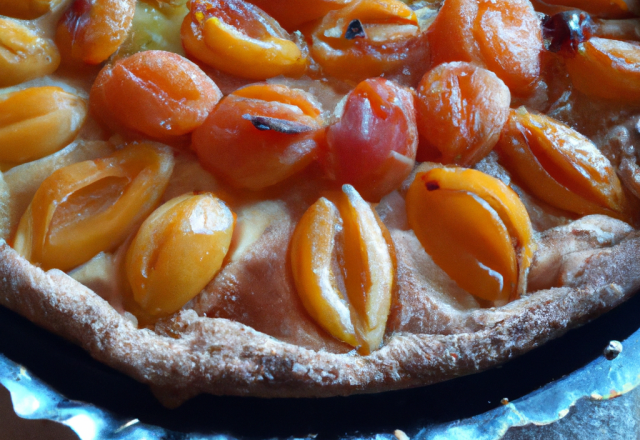 Tarte aux abricots sans crème ni amande