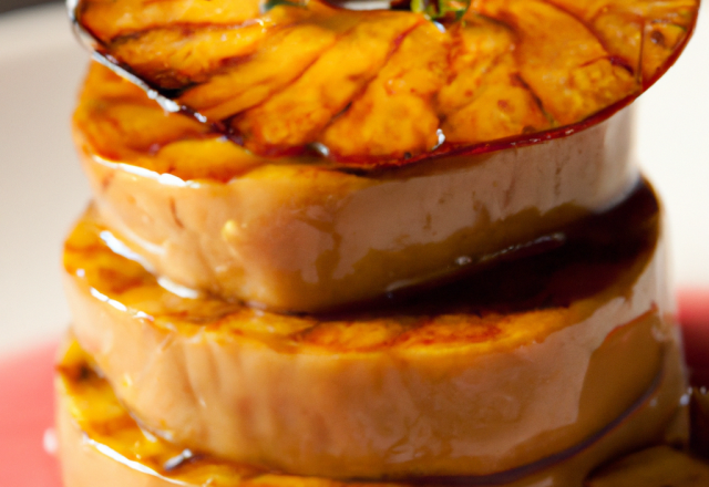 Croustillant de foie gras aux pommes