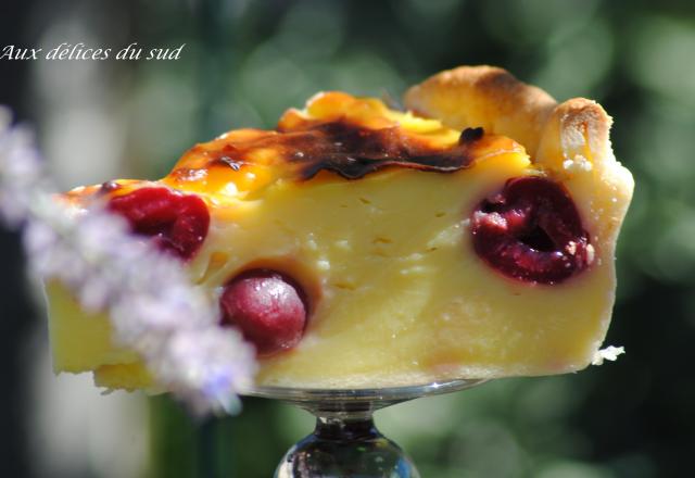 Flan pâtissier aux cerises