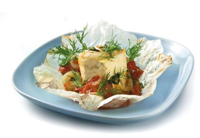 Tofu en papillote