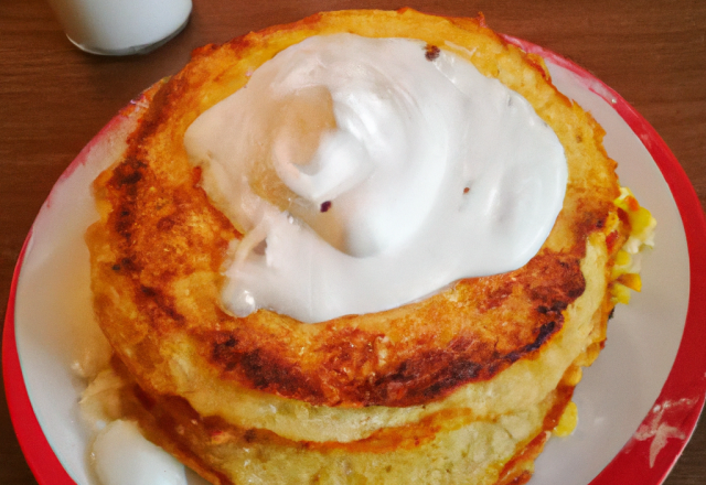 Pancakes au yaourt et maïzena