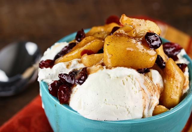 Glace à la vanille base crème anglaise