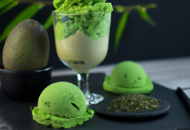 Glace au thé vert