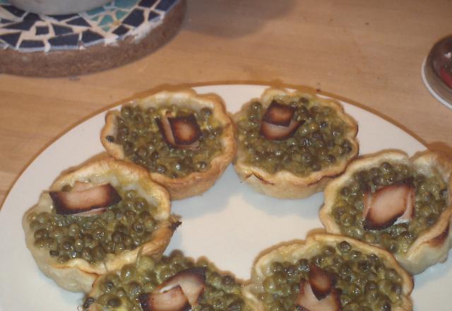 Tartelettes aux petits pois