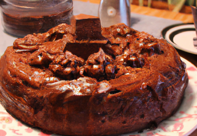 Cake glacé au chocolat