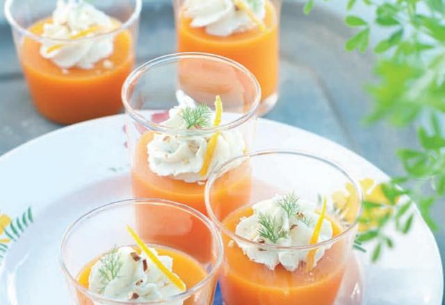 Gaspacho carottes oranges