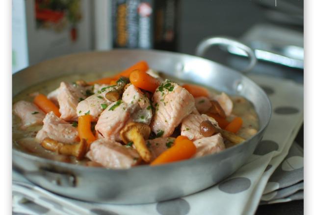 Blanquette de saumon à la moutarde