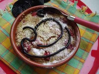 Clafoutis aux framboises et réglisse