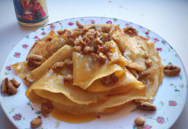 Crèpes à la noix