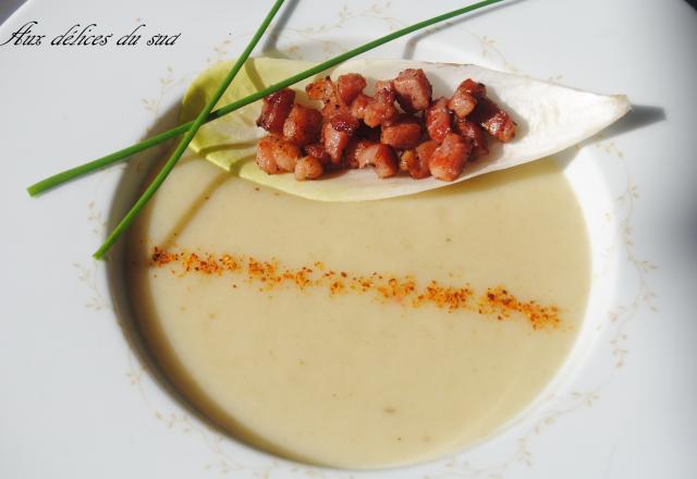 Velouté d'endives aux lardons