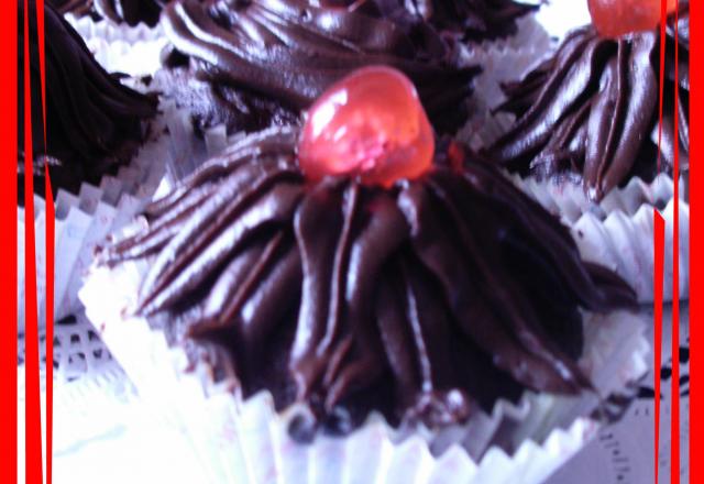 Cup cake tout chocolat