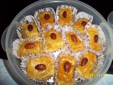 Baklawas aux amandes