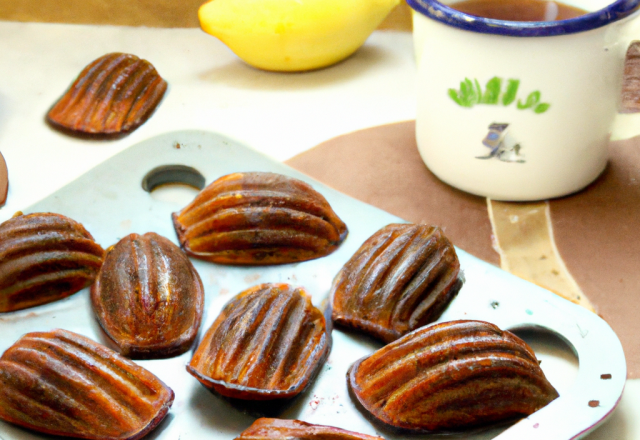 Petites madeleines craquantes au chocolat