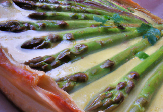 Tourte aux asperges