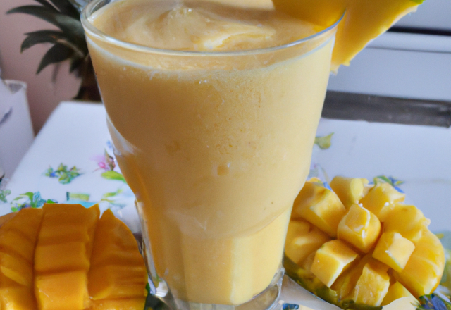 Smoothie ananas mangue