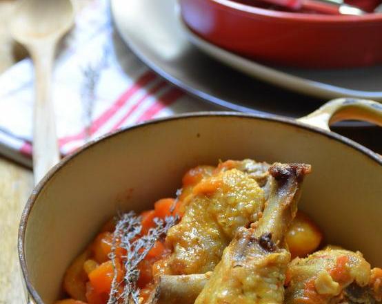 Tajine de cuisses de canard aux abricots