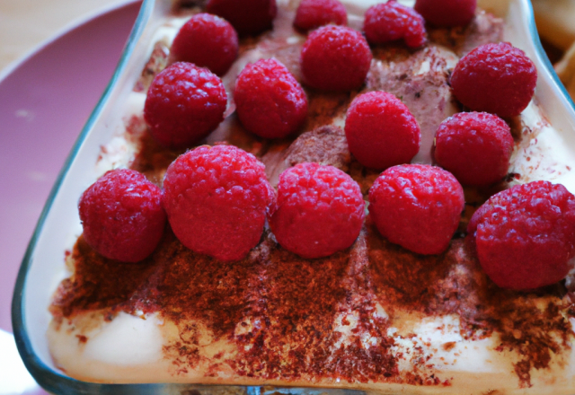 Tiramisu framboises