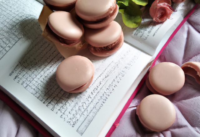 Macarons roses girly à la ganache au chocolat blanc