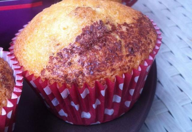 Muffins marbrés au chocolat fleur de sel équitable