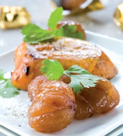 L'Escalope de Foie Gras aux Marrons Glacés