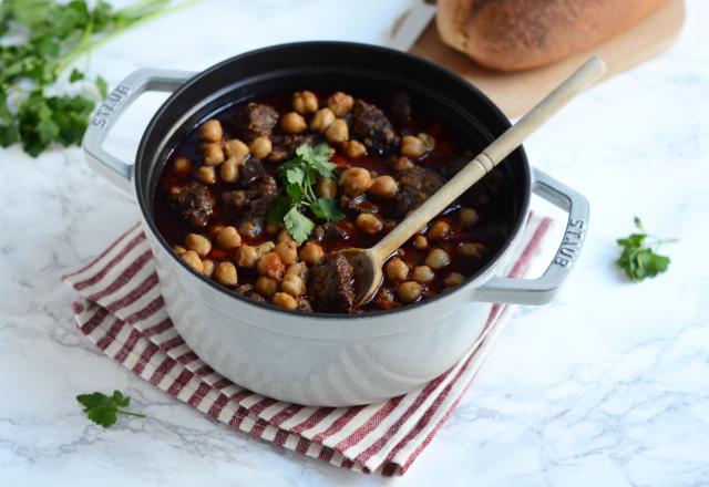 Mijoté de joue de bœuf aux pois chiches