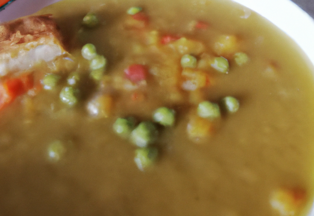 Soupe de pois cassés au curry