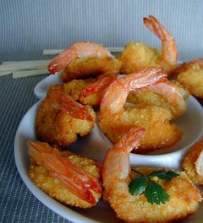 Crevettes croquantes et sauce sucrée 