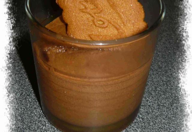 Mousse au chocolat croquant speculoos