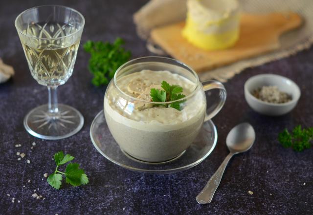 Cappuccino de champignons au Foie Gras du Périgord IGP