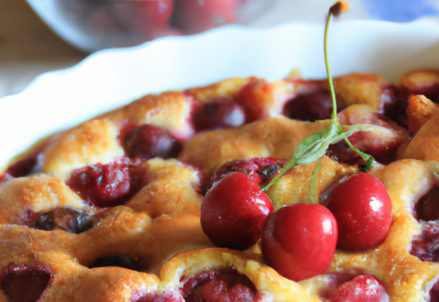 Clafoutis aux cerises familial