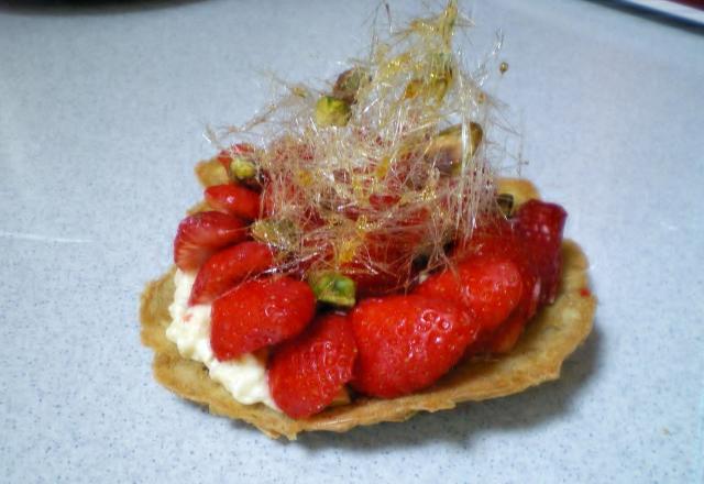 Tarte aux fraises revisitée facile