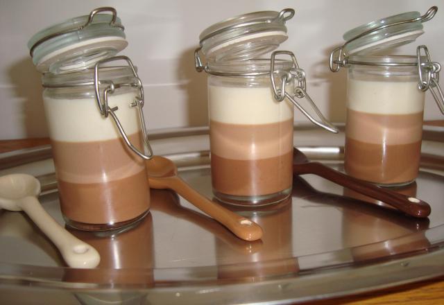 Panna cotta aux 3 chocolats