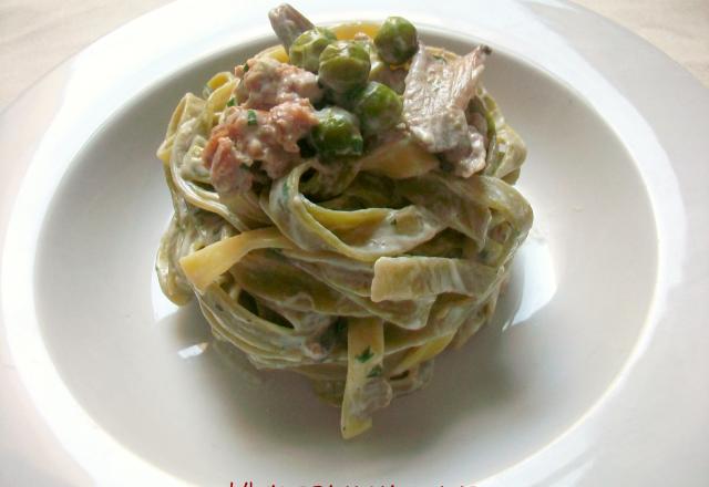 Tagliatelle à la boscaiola