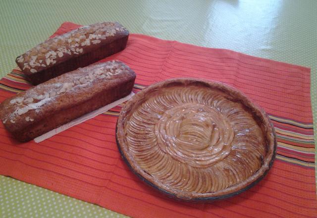 Tarte aux pommes normande à la frangipane