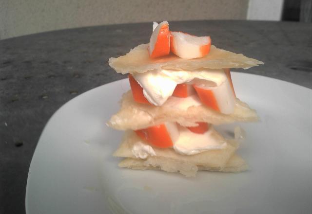 Mille-feuilles au surimi