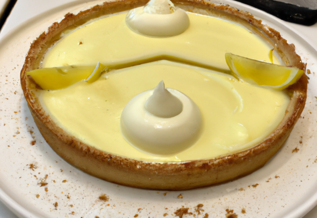 Tarte à la crème de citron vanillée