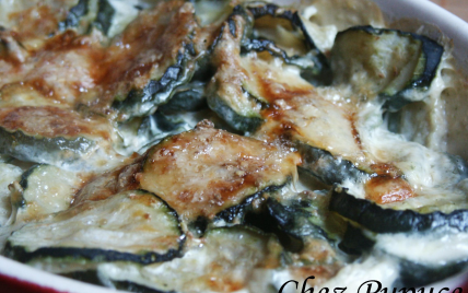 Gratin de courgettes au saint nectaire