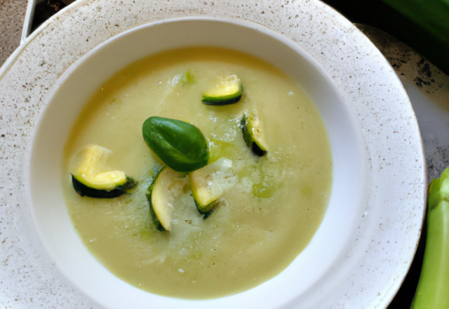 Soupe douceur de courgettes