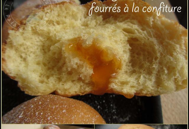 Beignets au four fourrés à la confiture