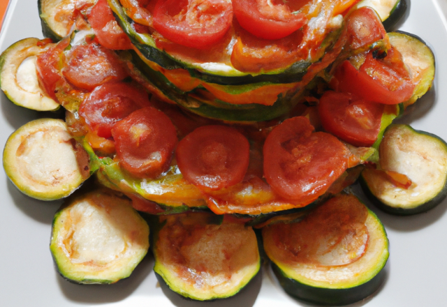 Tian de tomates et courgettes