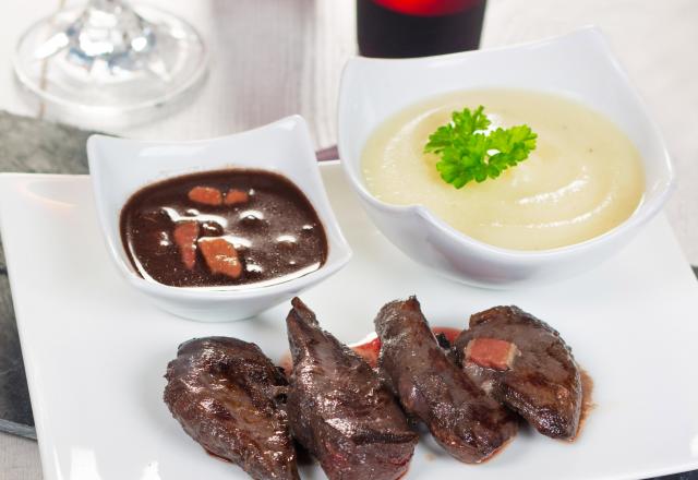 Filets de colvert façon bourguignonne et sa crème du Barry