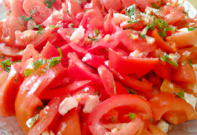 Salade de tomate façon Malgache