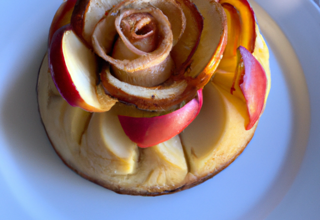 Charlotte aux pommes à la crème fleurette et manzana