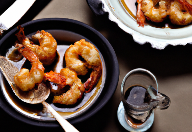 Gambas au whisky