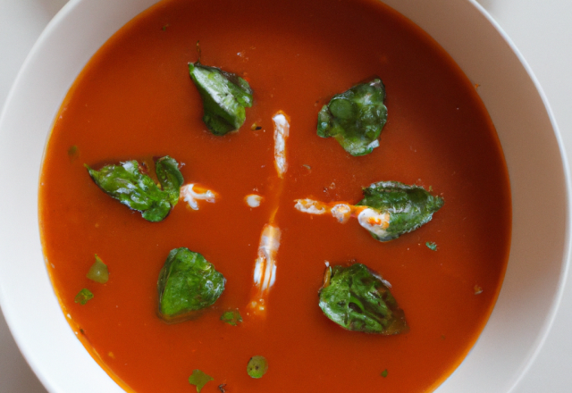 Soupe à la tomate facile