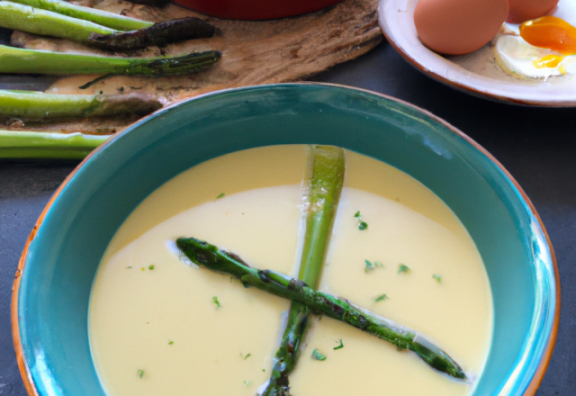 Soupe d'asperges aux œufs