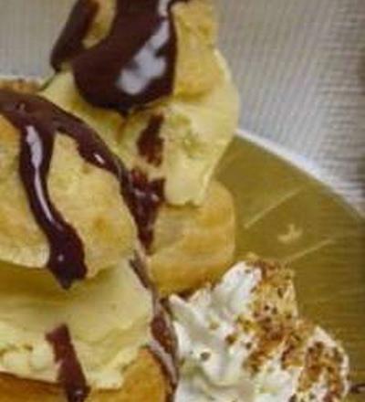 Profiteroles  glace et chantilly