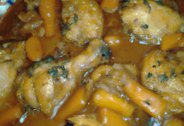 Poulet mariné à la marocaine