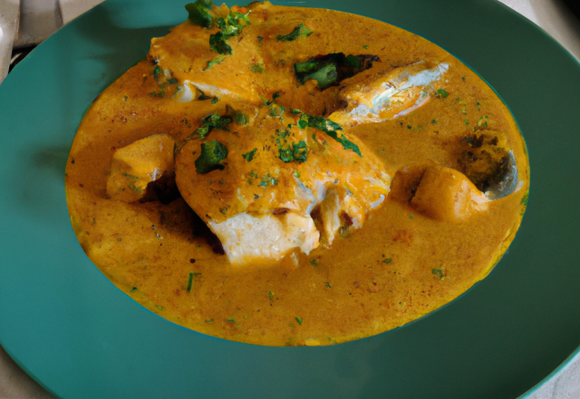 Feuilleté de Sole rôtie  aux huîtres Spéciales de Claire Marennes Oléron pochées, bouillon au curry madras